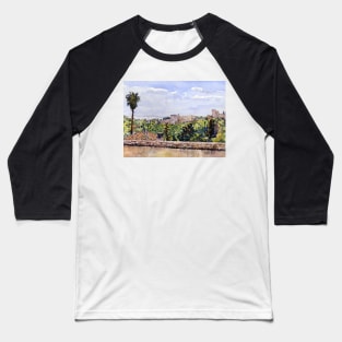 The Alhambra and Sierra Nevada from Mirador San Nicolás, Granada Baseball T-Shirt